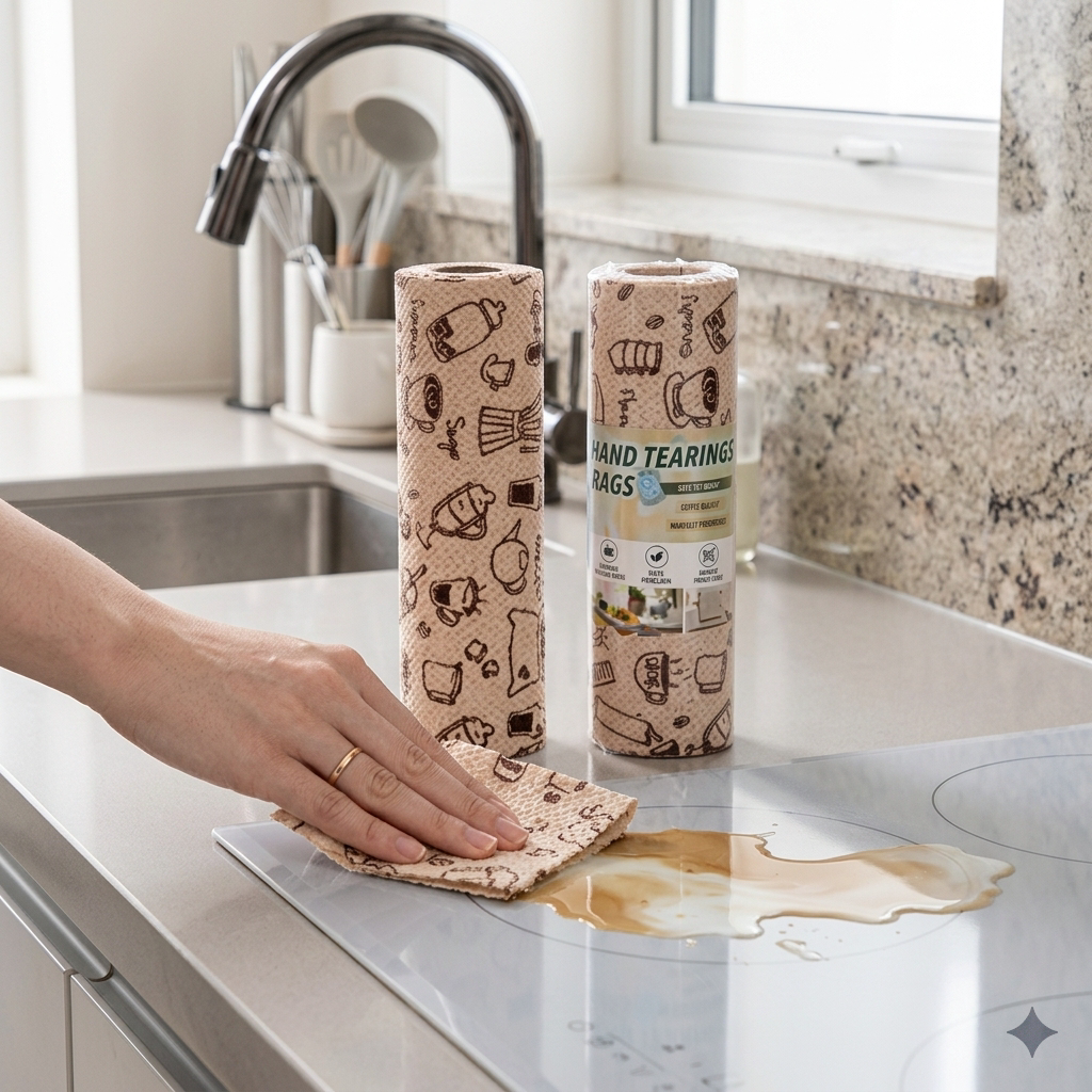 Thick Microfiber Tearable Cleaning Cloth Roll